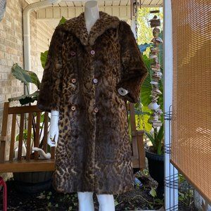 1940s Sirbain of Montreal Genuine Leopard Full Lenth Coat